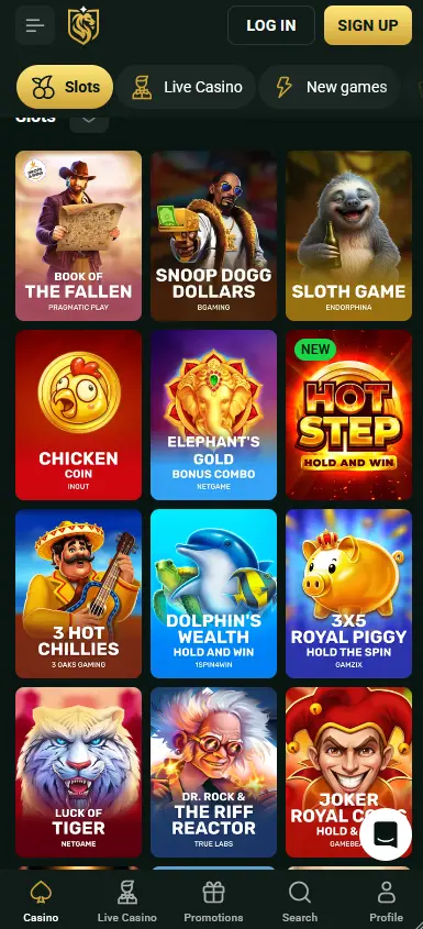 Goldex Casino App – mobile Casino